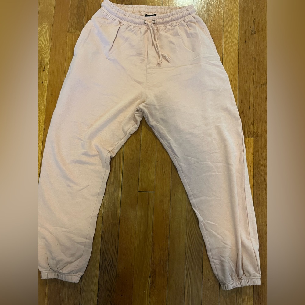Missguided pink peach sweatpants 10 joggers loungewear